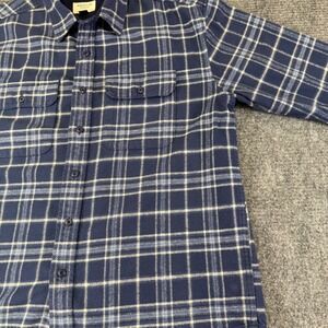 American Eagle Plaid Flannel Shirt Button Up Long Sleeve Men's L